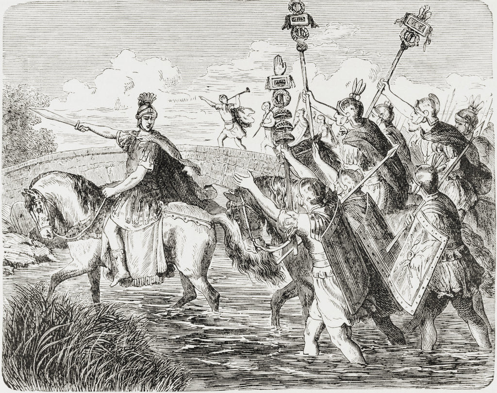 Detail of Julius Caesar Crossing Rubicon by Anonymous