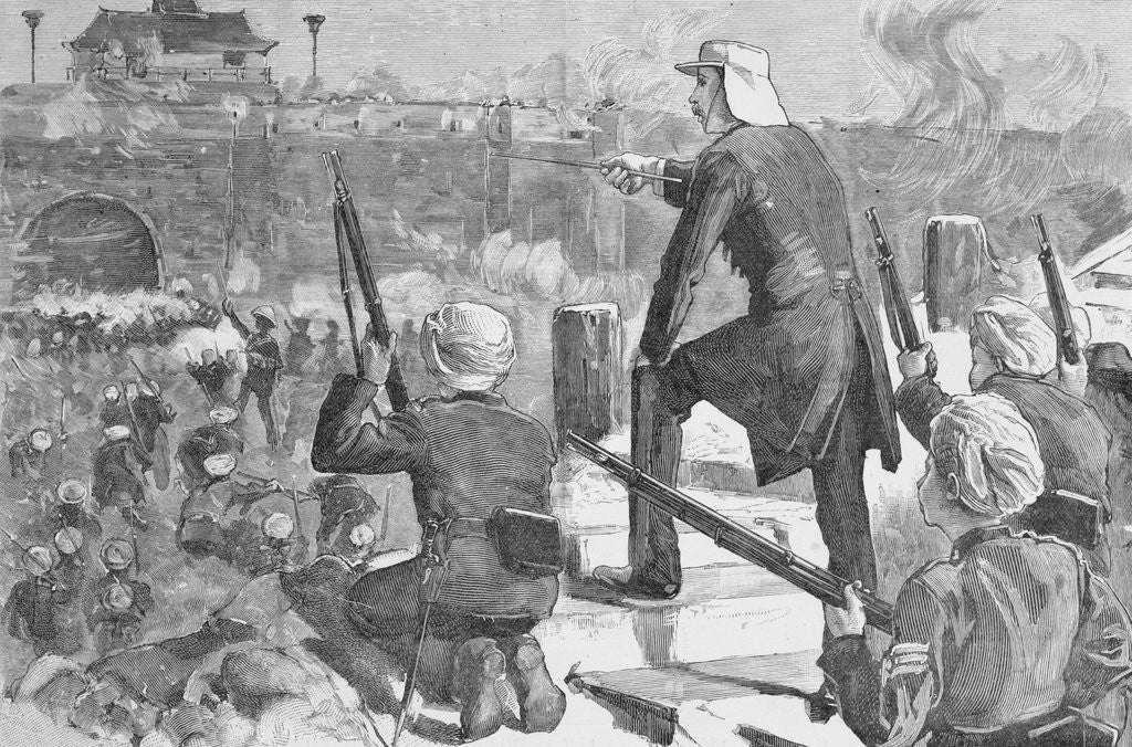 Detail of Charles G. Gordon and His Men Attacking Chinese Wall by Anonymous