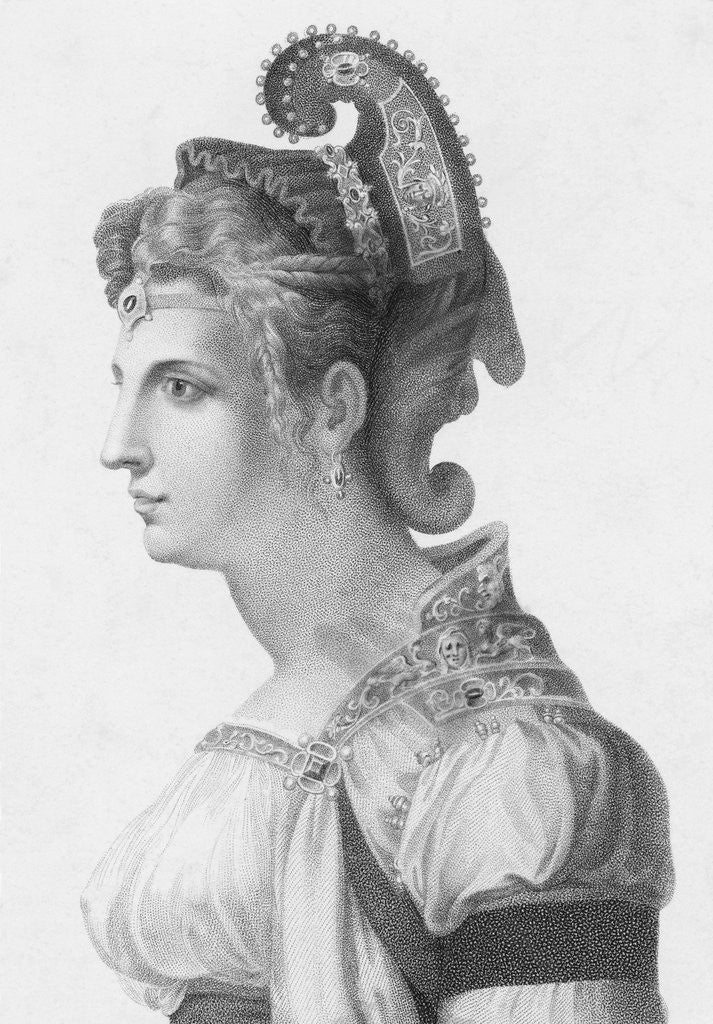 Detail of Portrait of Zenobia by Anonymous