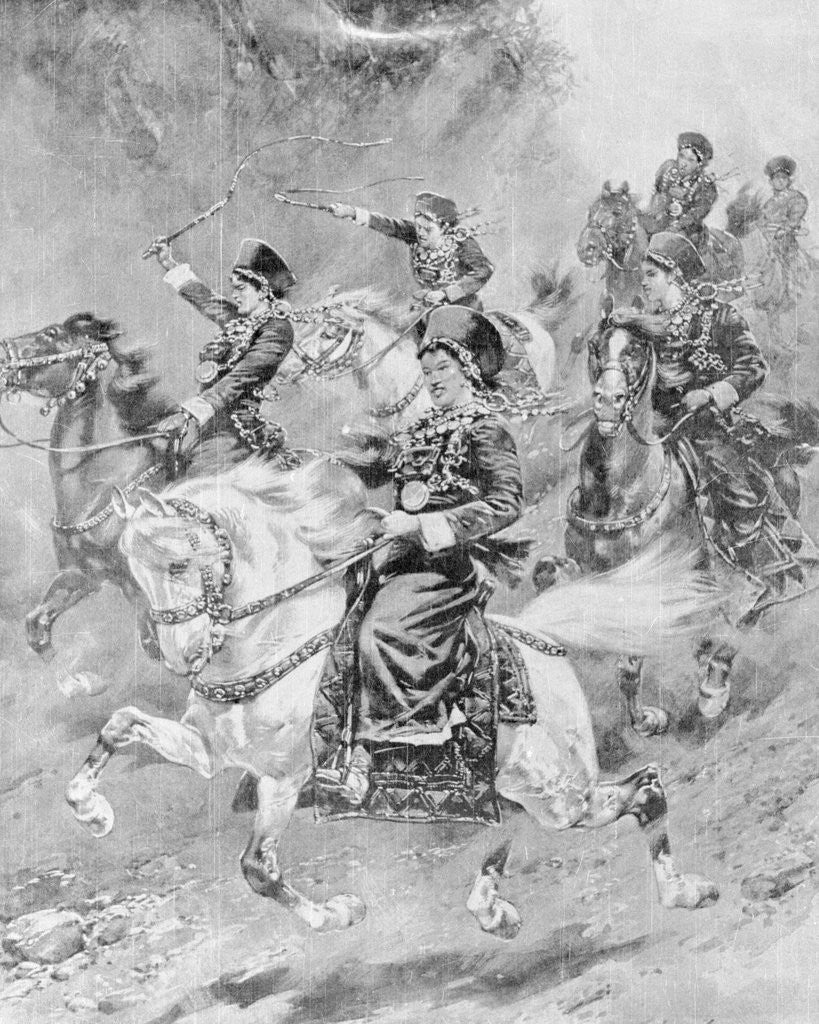 Detail of Women Soldiers by Anonymous