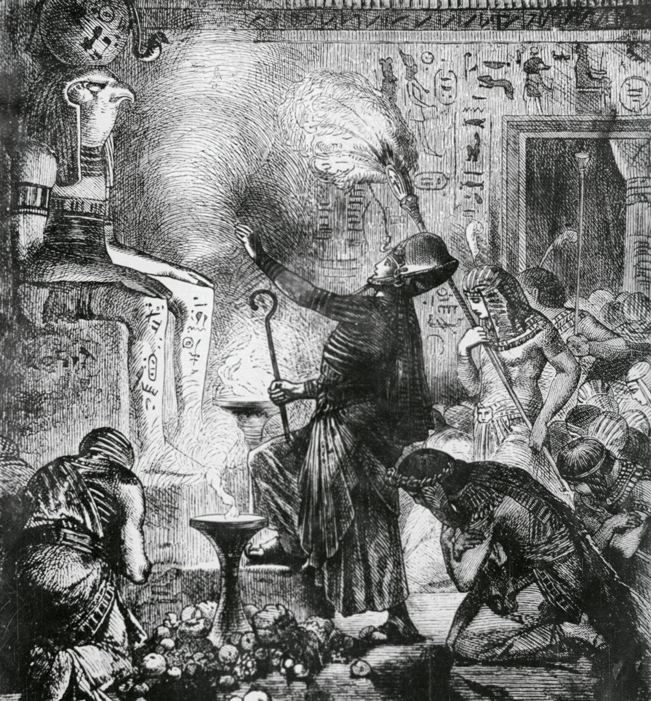 Detail of Sacrifice Being Offered to Ra by Anonymous