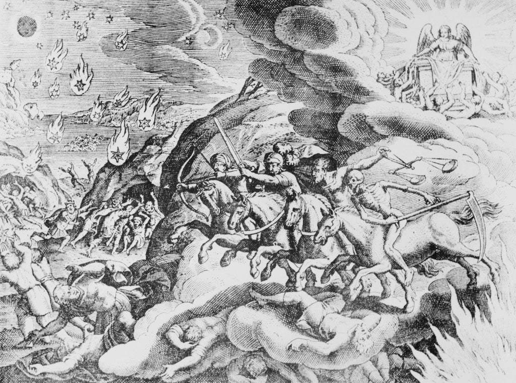 Detail of Four Horseman of the Apocalypse by Merian Matthaeus the Elder