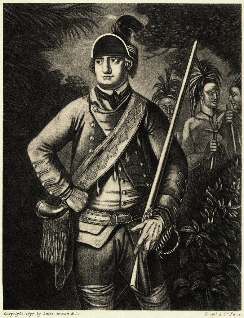 Detail of Portrait of Robert Rogers by Anonymous