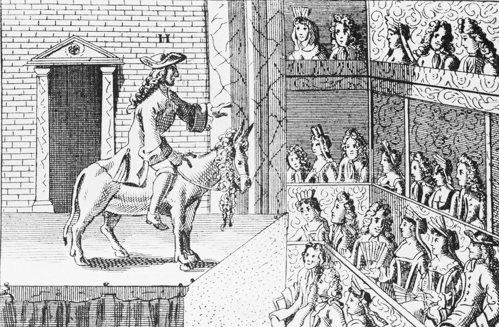 Detail of Illustration of Actor on Stage by Anonymous