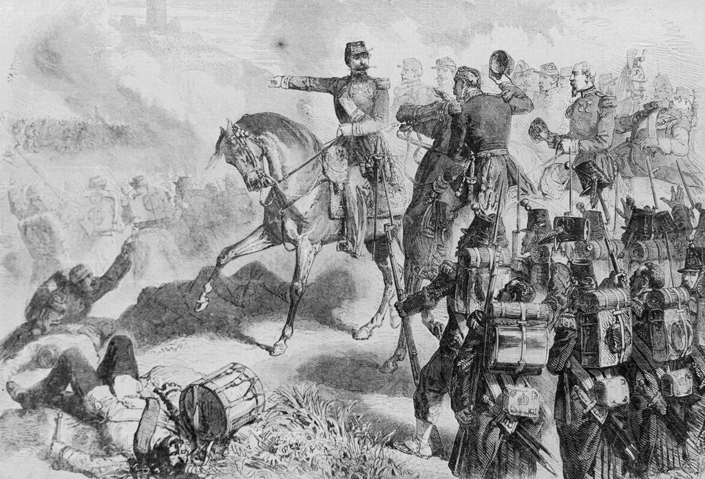 Detail of Illustration of Napoleon at the Battle of Solferino by Anonymous