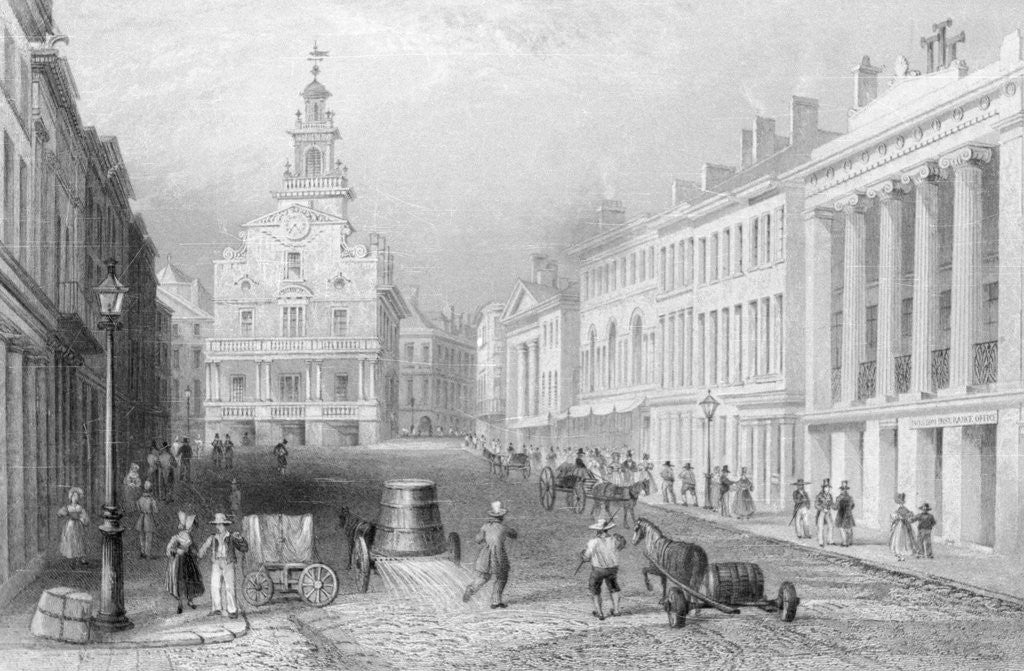 Detail of Common View of State Street by Anonymous