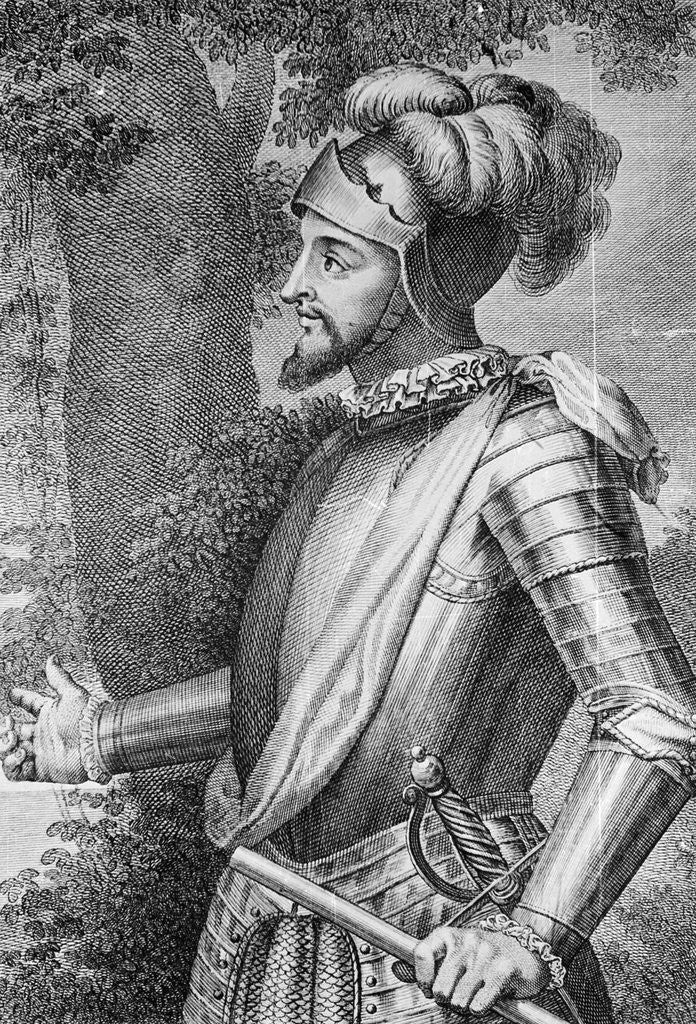 Detail of Profile Illustration of Balboa by Anonymous