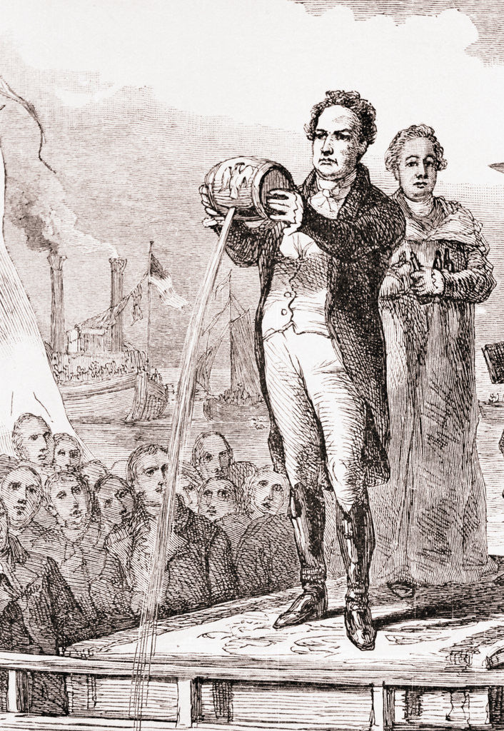 Detail of Opening of the Erie Canal by Anonymous