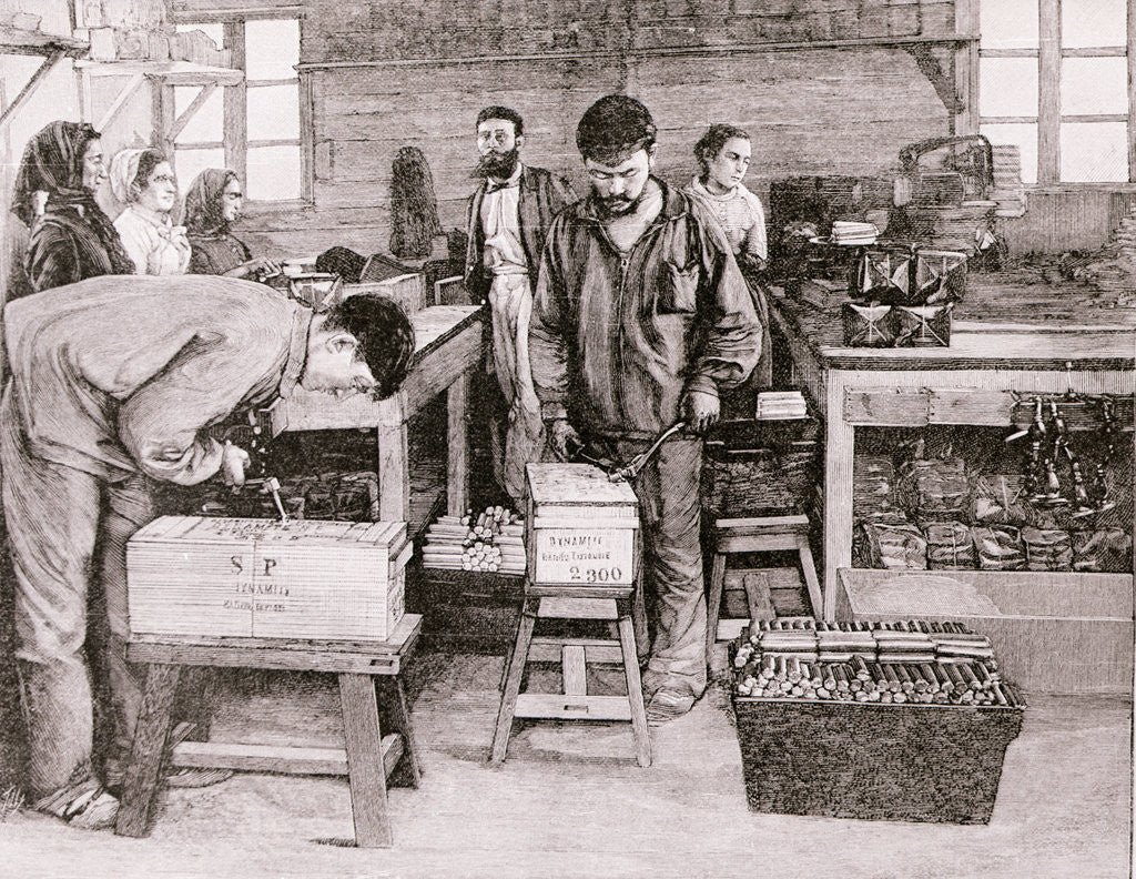 Detail of Dynamite Being Packed by Anonymous