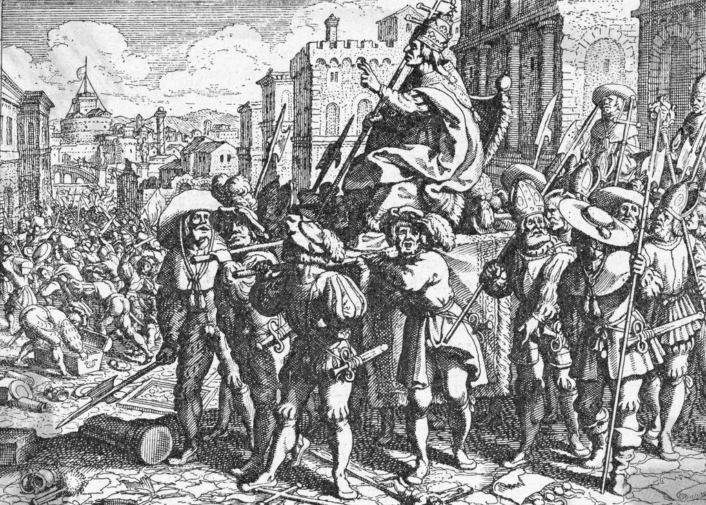 Detail of German Soldiers Deriding Pope by Anonymous