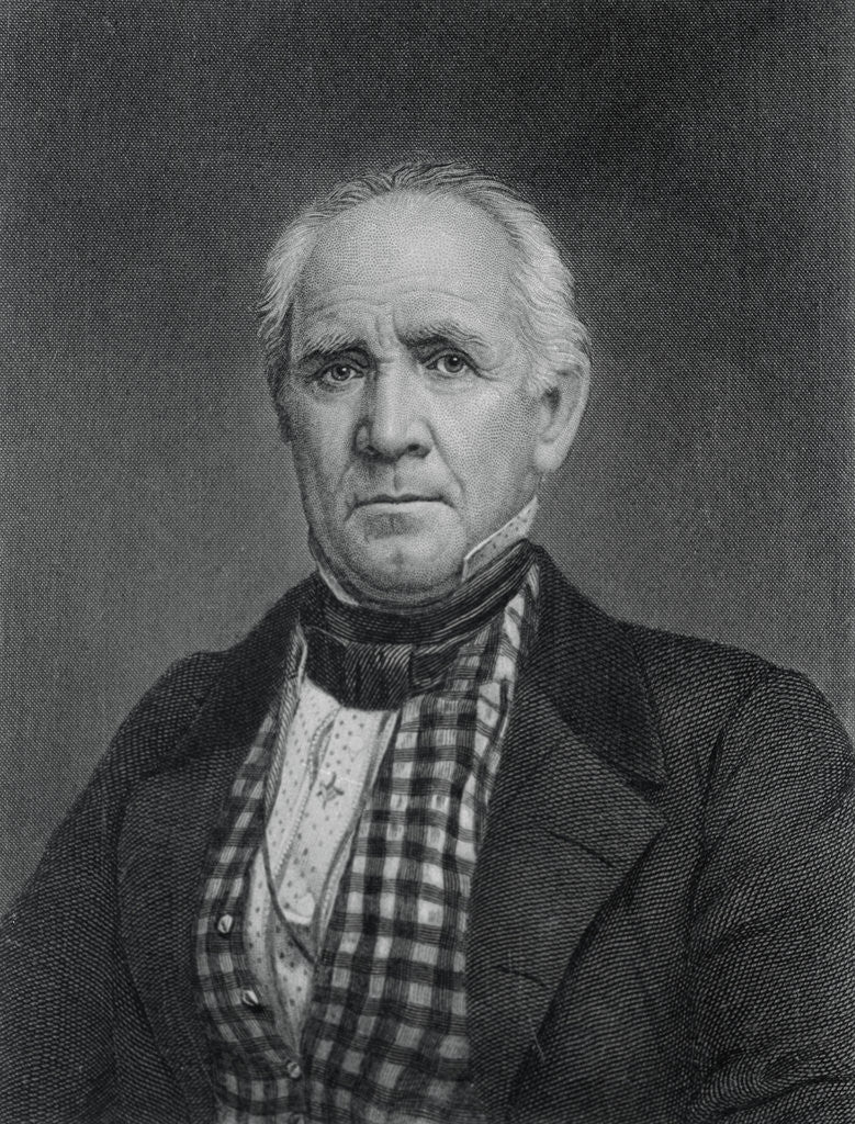 Detail of Portrait of Sam Houston by Anonymous