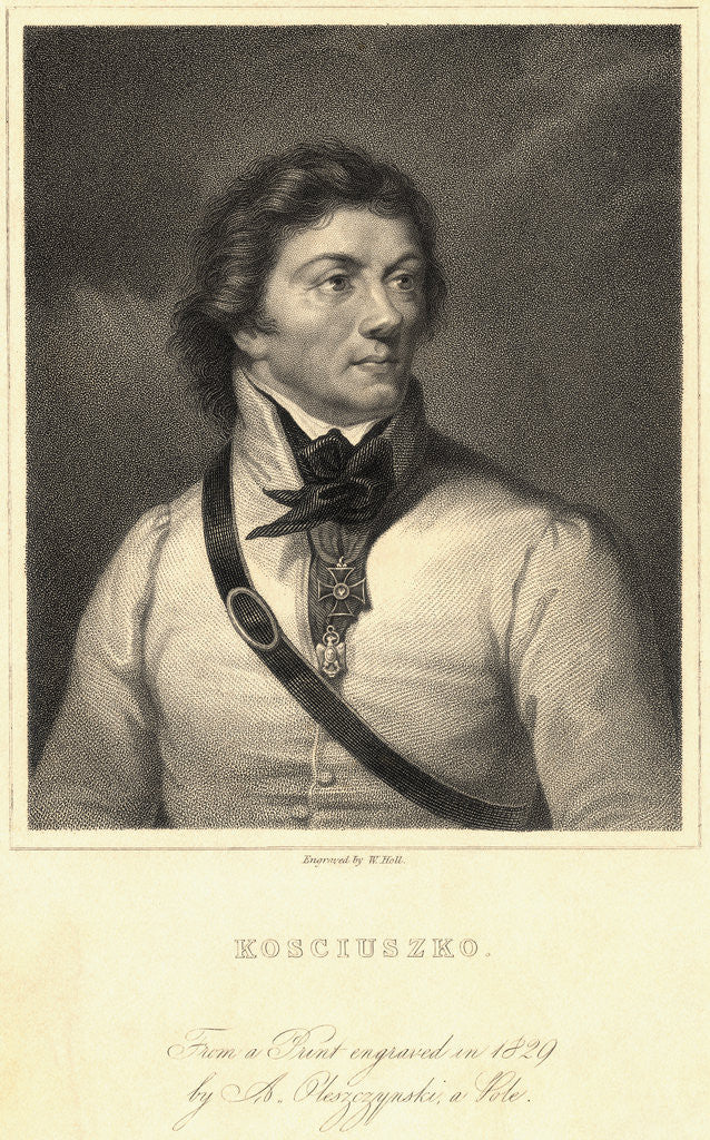 Detail of Portrait of Tadeusz Kosciuszko by Anonymous