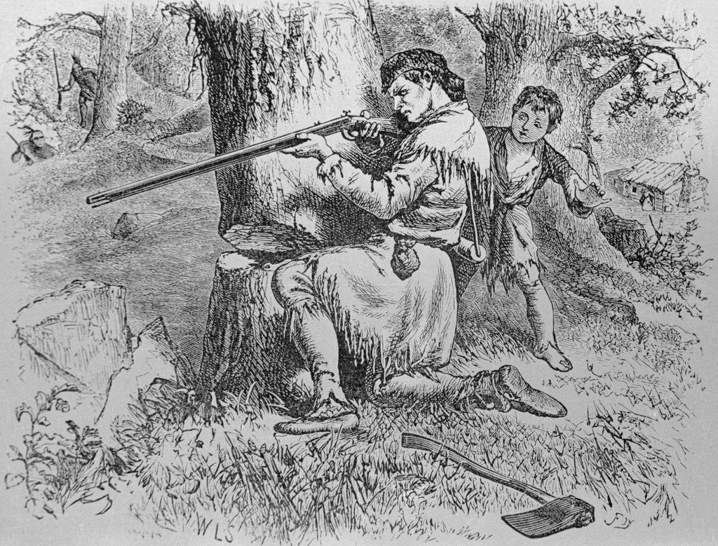 Detail of Rifleman Aiming His Rifle by Anonymous