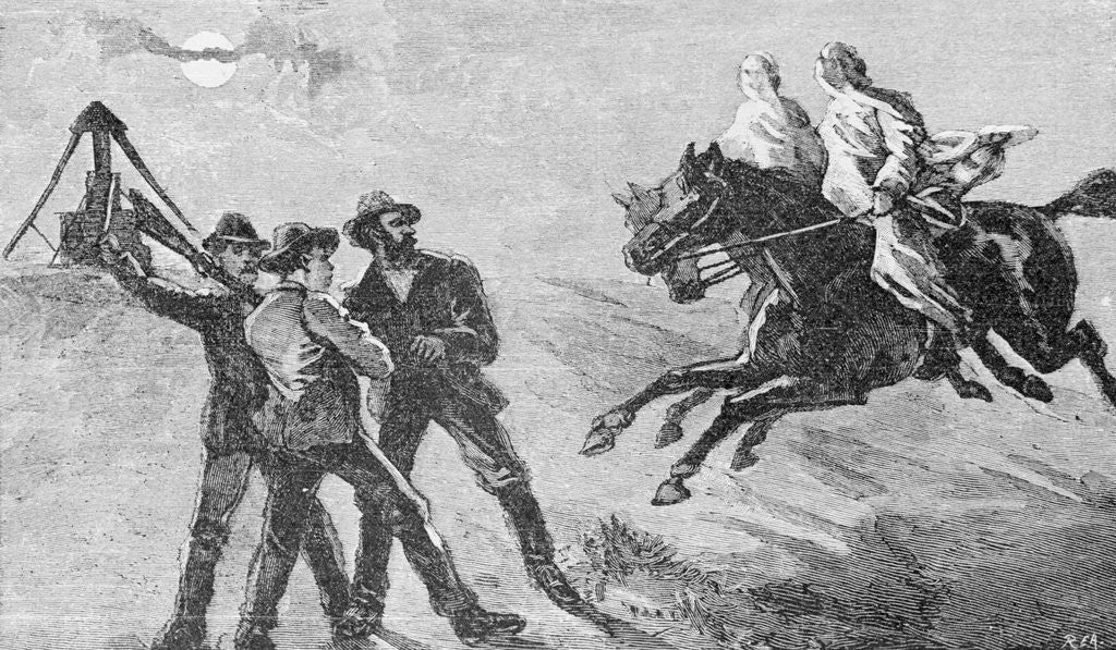 Detail of Night Raid of Klu Klux Klan by Anonymous