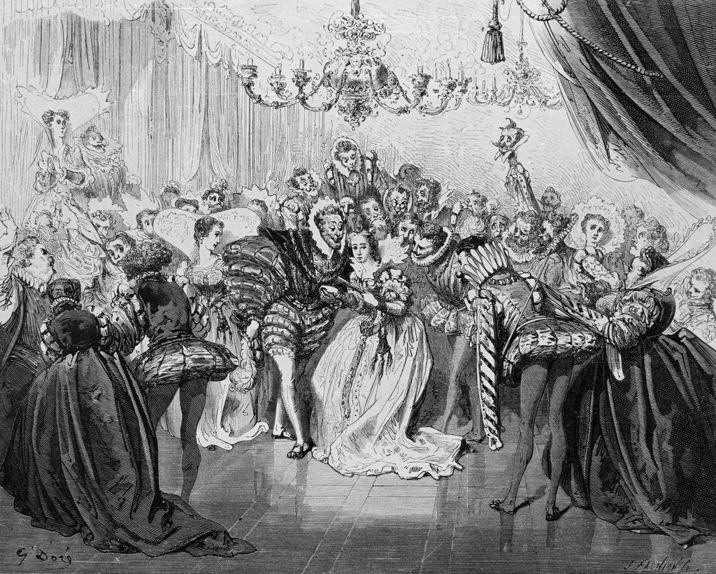 Detail of Fairy Tale Character Cinderella Arriving at Ball by Anonymous