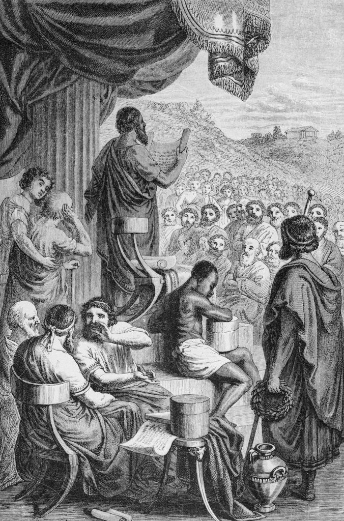 Detail of Herodotus Reading His History to the Assembled Greeks Illustration by Anonymous