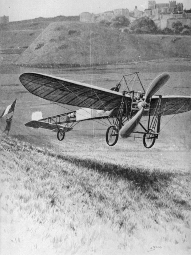 Detail of Louis Bleriot Landing His Monoplane by Anonymous