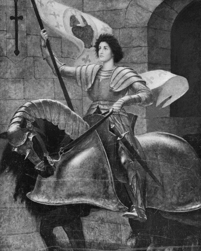 Detail of Portrait of Saint Joan of Arc by Anonymous