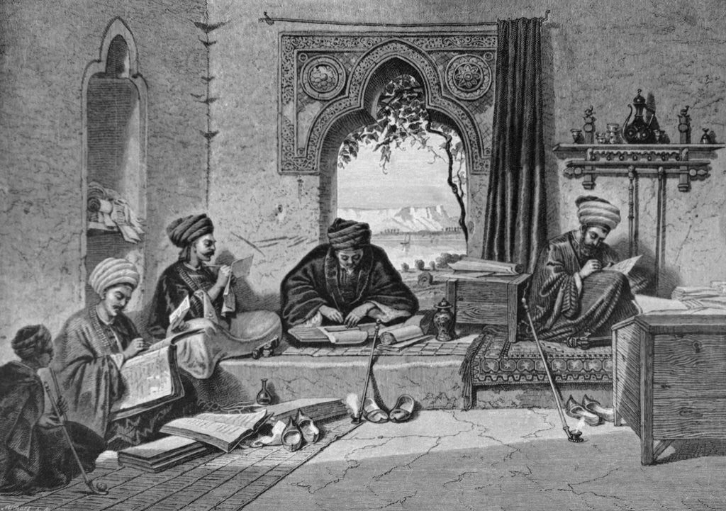 Detail of Notary Writing Room at Girgch Egypt by Anonymous