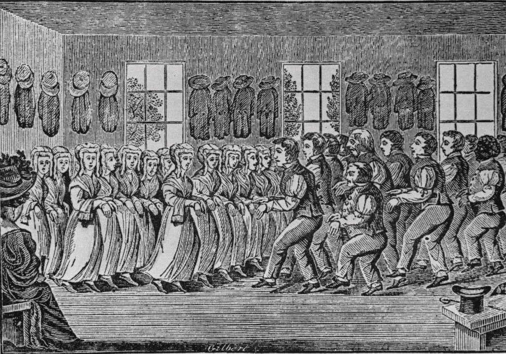 Detail of Shakers Dancing in Ceremony by Corbis