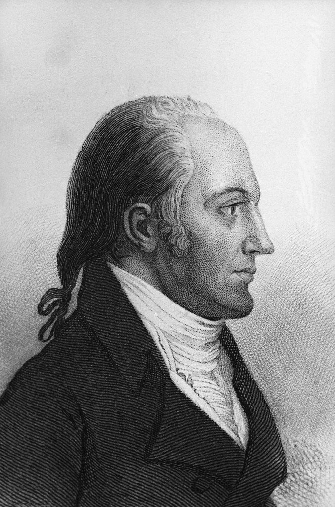 Detail of Side View Portrait of Aaron Burr by Corbis