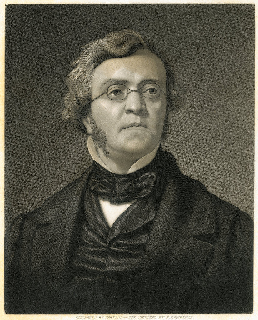 Detail of Engraving of William Thackeray by Anonymous