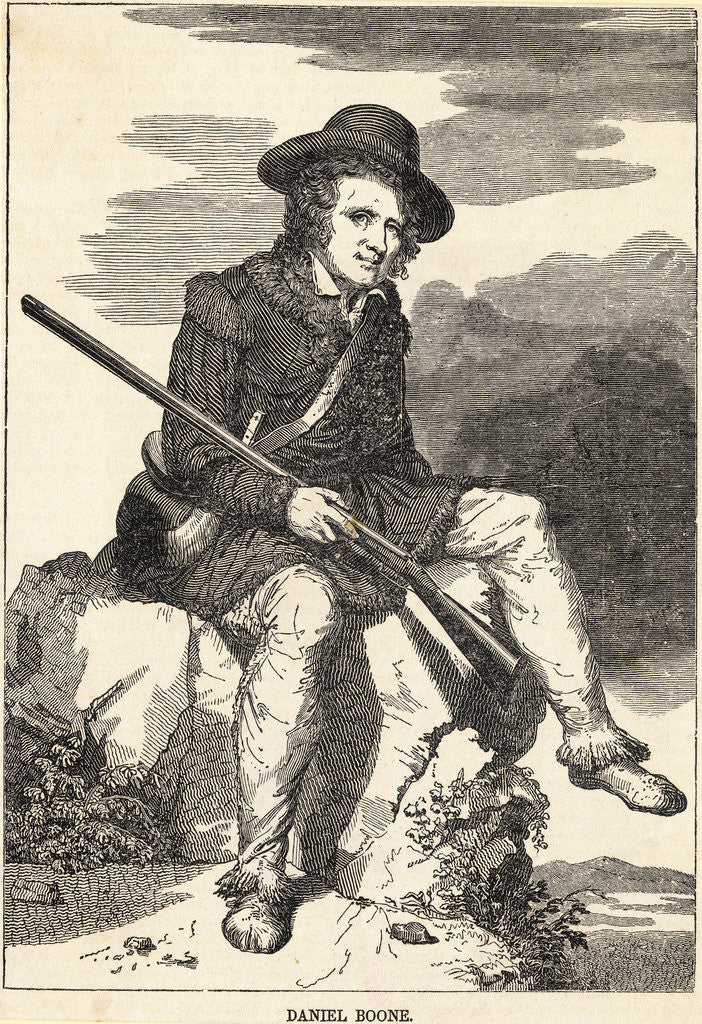 Detail of Portrait of American Frontiersman Daniel Boone by Anonymous