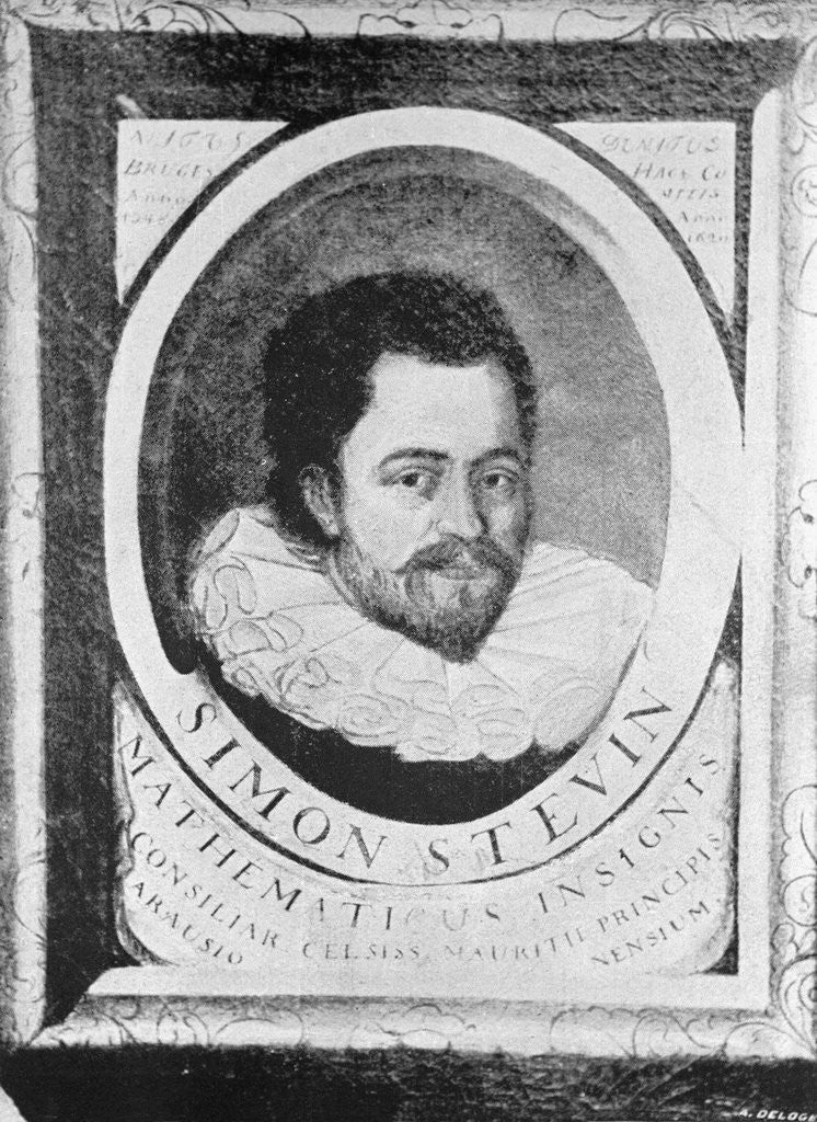 Detail of Portrait of Simon Stevin by Anonymous