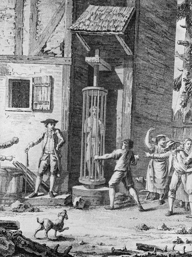 Detail of Pillory in Bern Switzerland During 18th Century by Anonymous