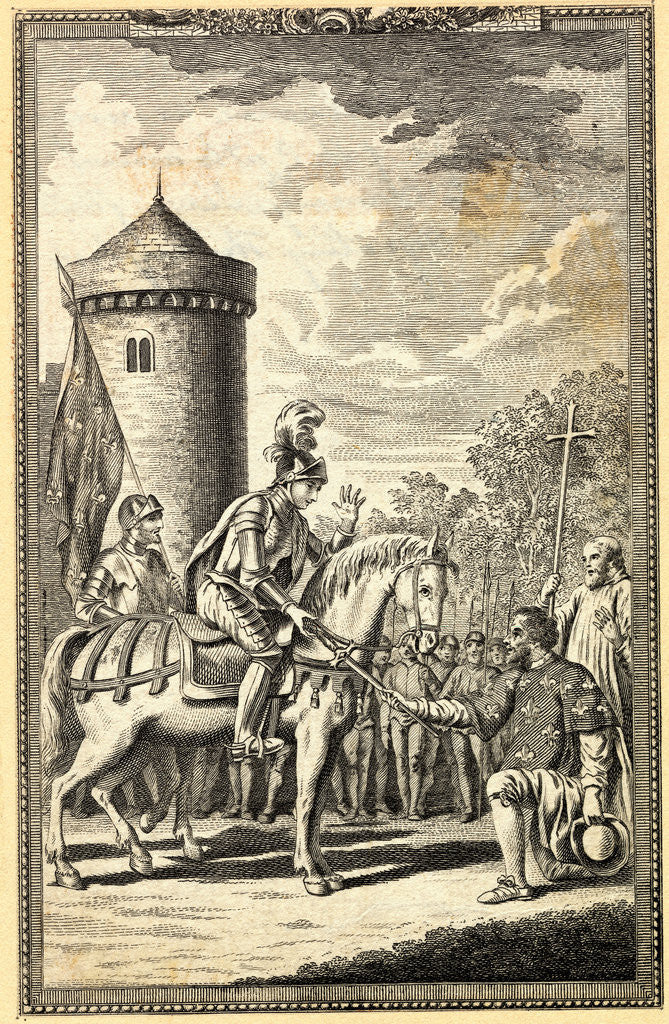 Detail of Joan of Arc Receiving Sword of St Catherine by Anonymous