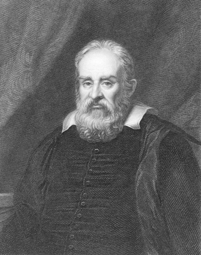 Detail of Galilei Galileo in Portrait by Anonymous