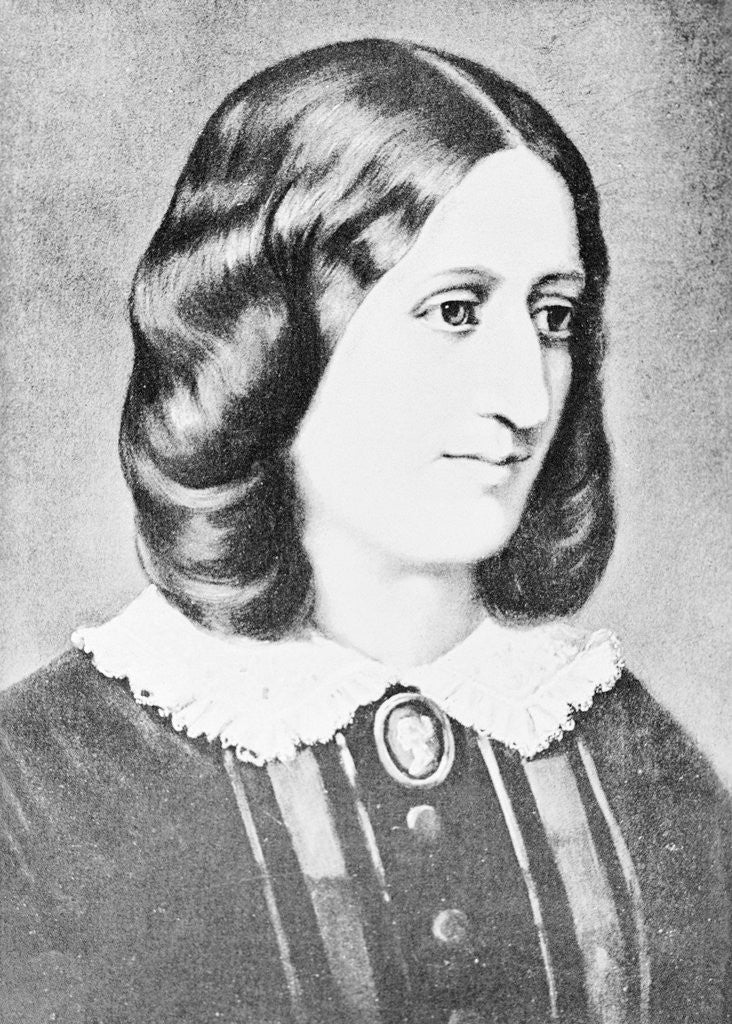 Detail of Portrait of George Eliot by Anonymous