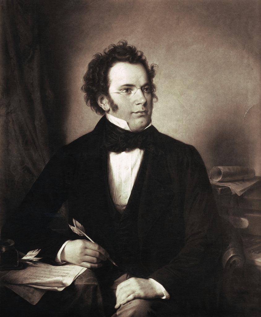 Detail of Portrait of Franz Schubert by Anonymous