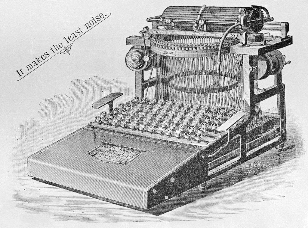 Detail of Typewriter Caligraph by Anonymous