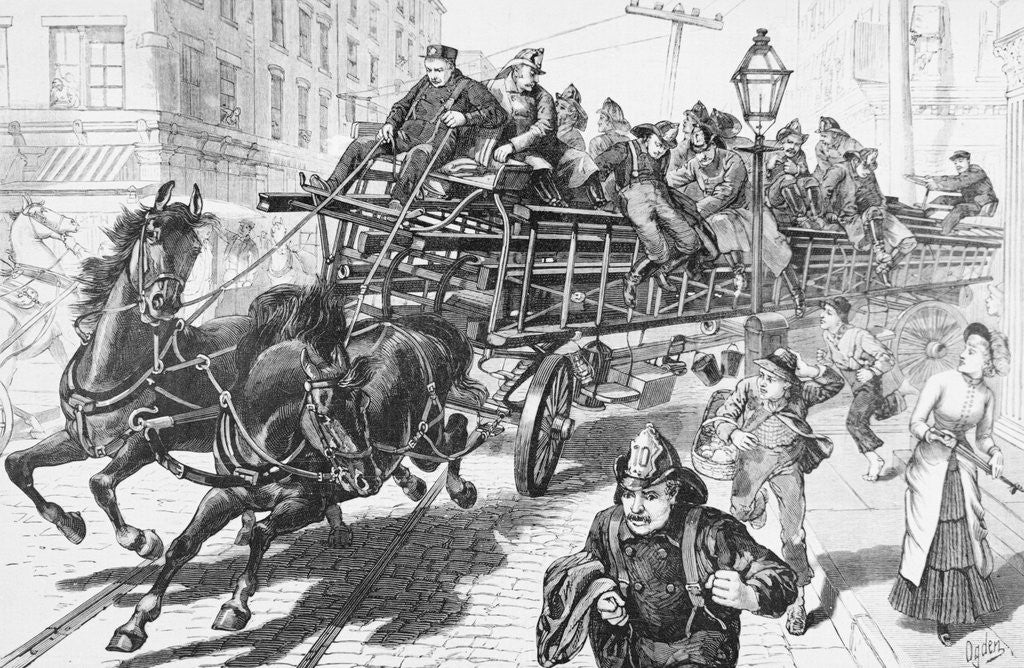 Detail of An Alarm Fire by Anonymous