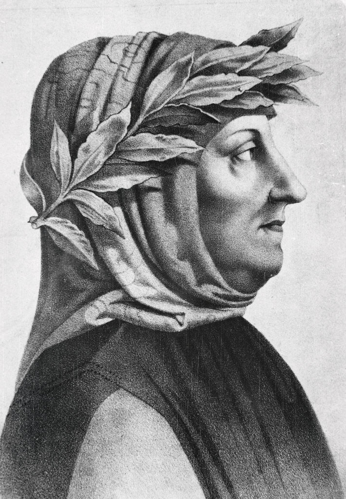 Detail of Portrait of Francesco Petrarch by Anonymous