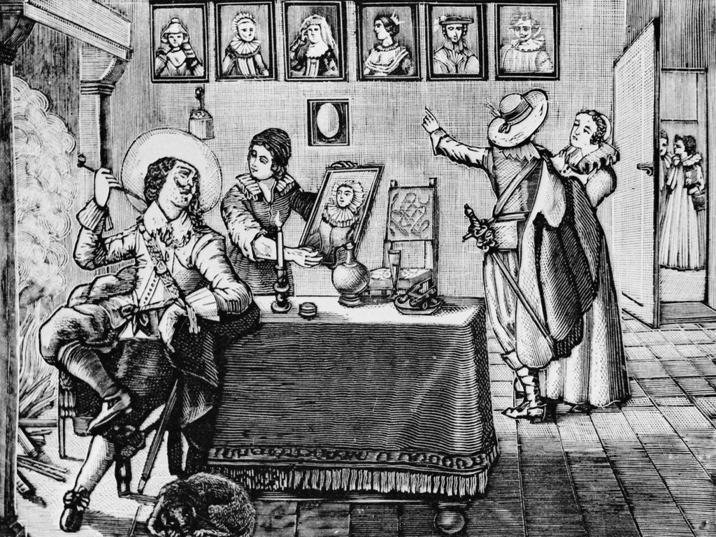 Detail of Bawdy House in 17th Century England by Anonymous