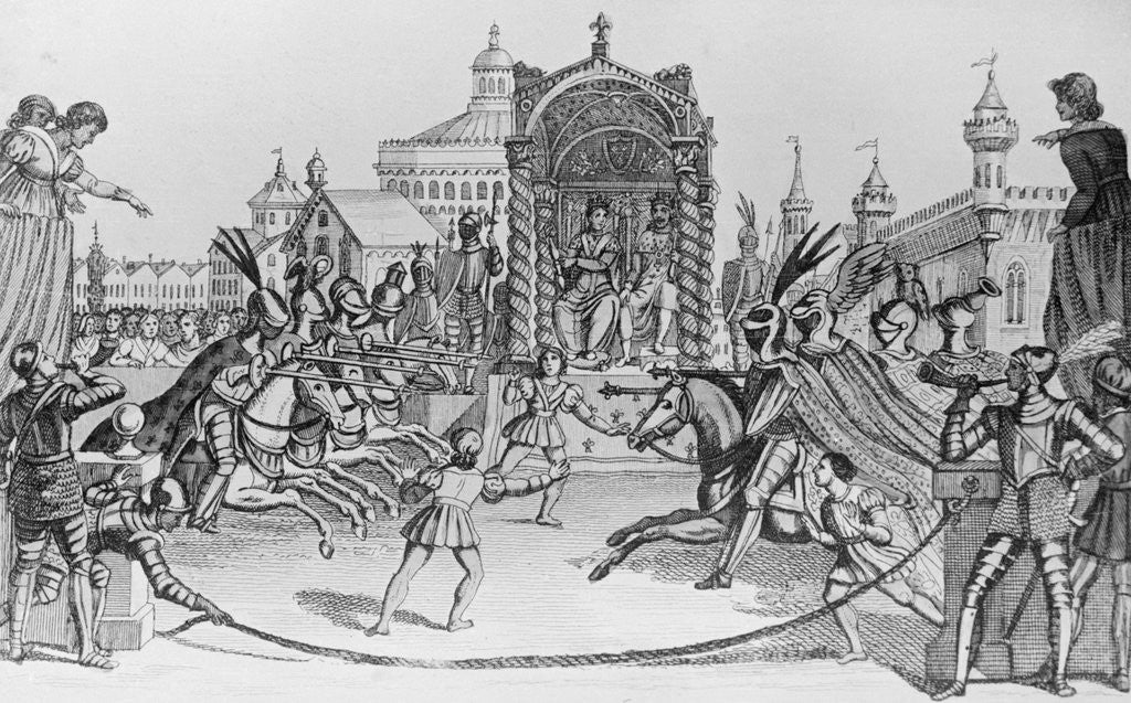 Detail of Tournament in England by Anonymous