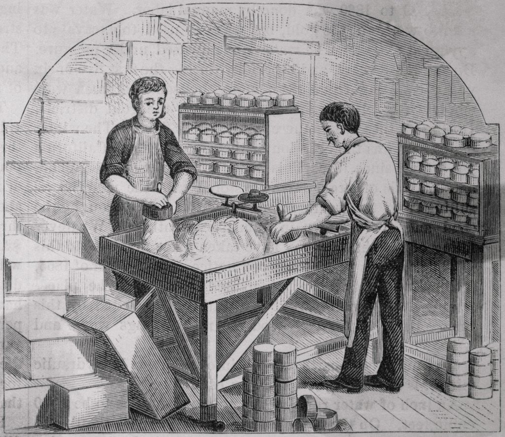 Detail of Packing of Margarine for Retailers by Anonymous