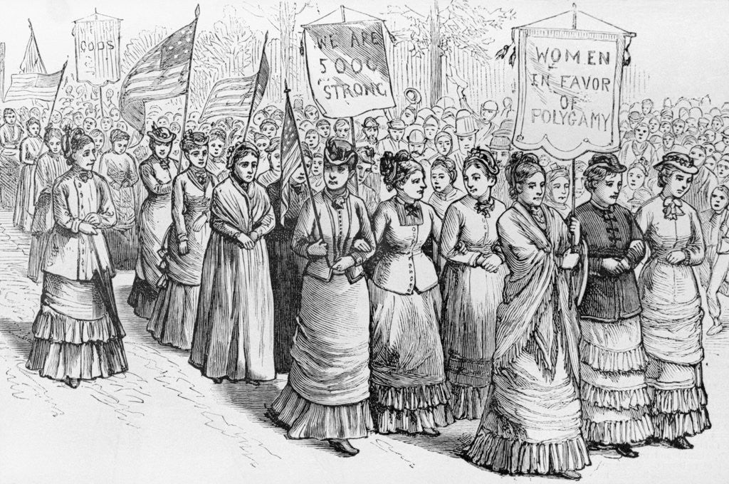 Detail of Women Favoring Polygamy by Anonymous