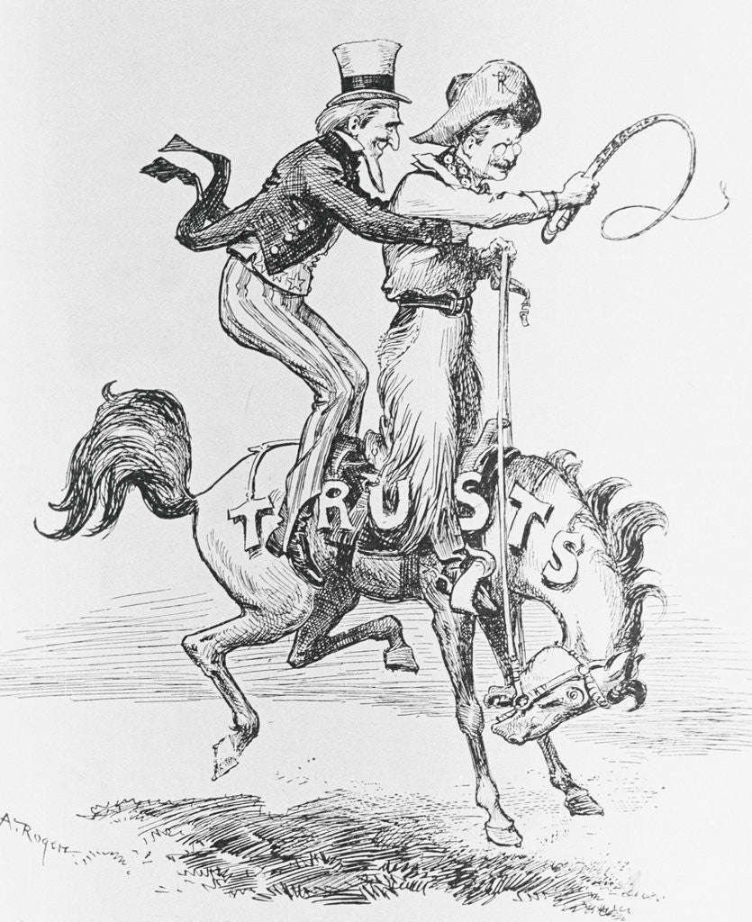 Detail of Bronco Billy with Galloping Horse by Anonymous
