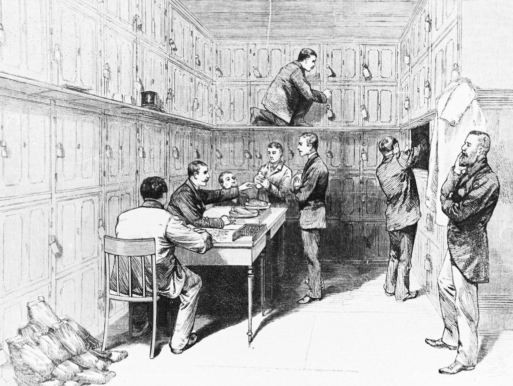 Detail of Bankers Counting Money by Anonymous