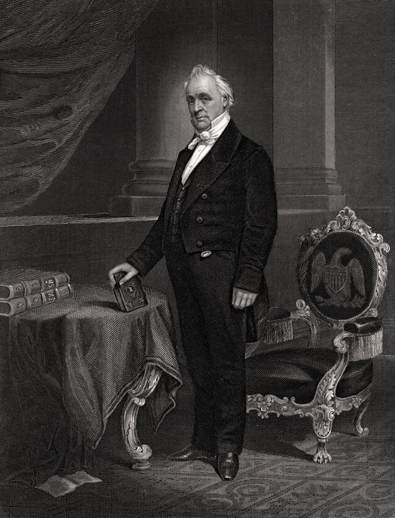 Detail of Portrait of James Buchanan by Anonymous