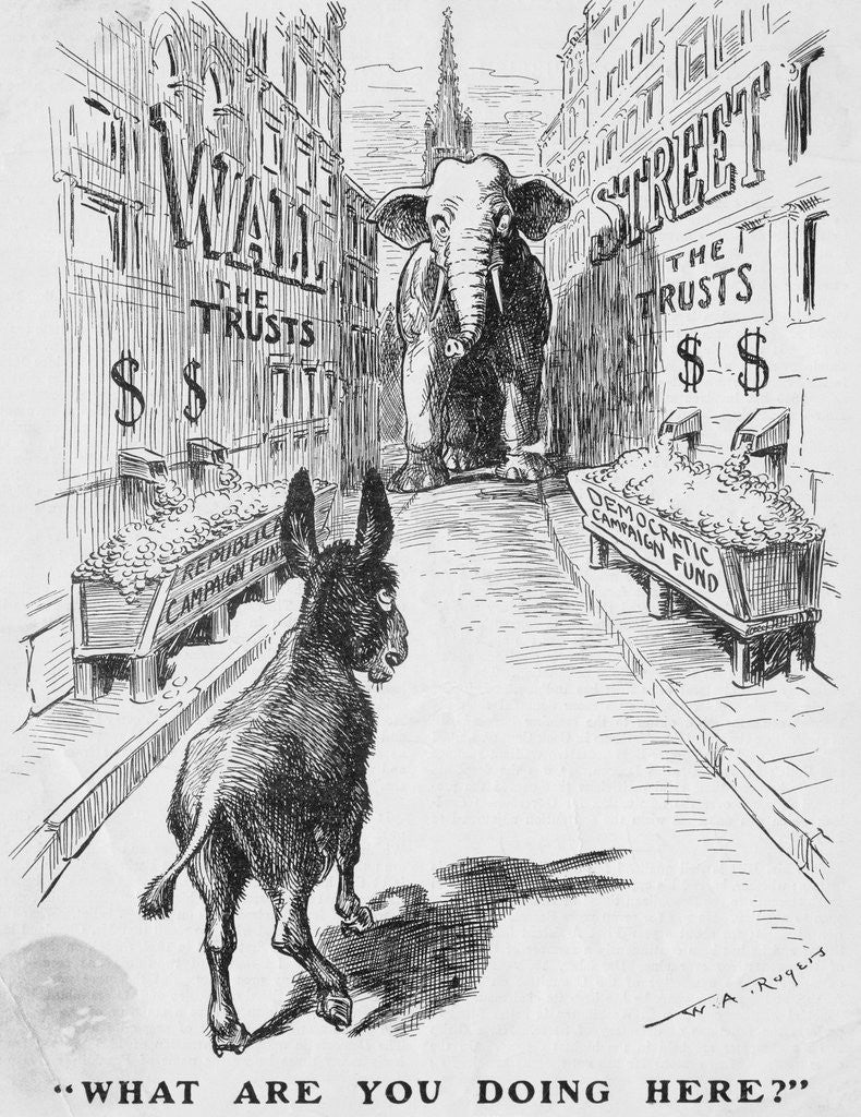 Detail of Political Cartoon by Anonymous