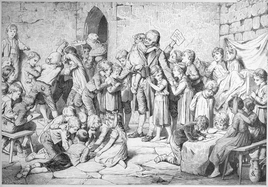 Detail of Pestalozzi Among the Orphans by Anonymous