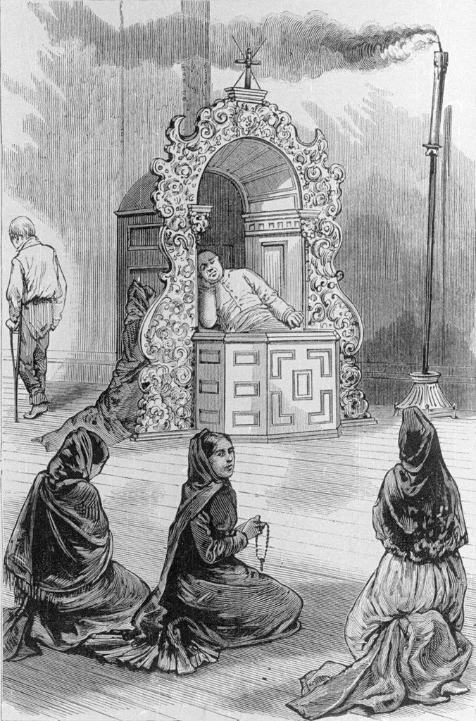 Detail of Confessional in a Mexican Cathedral by Anonymous