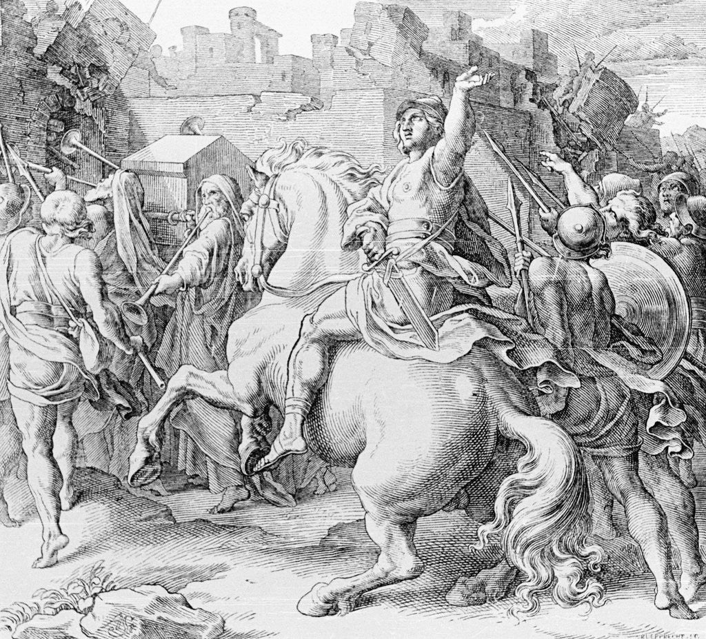 Detail of A. Stohuber - Joshua Riding on His Horse by Anonymous