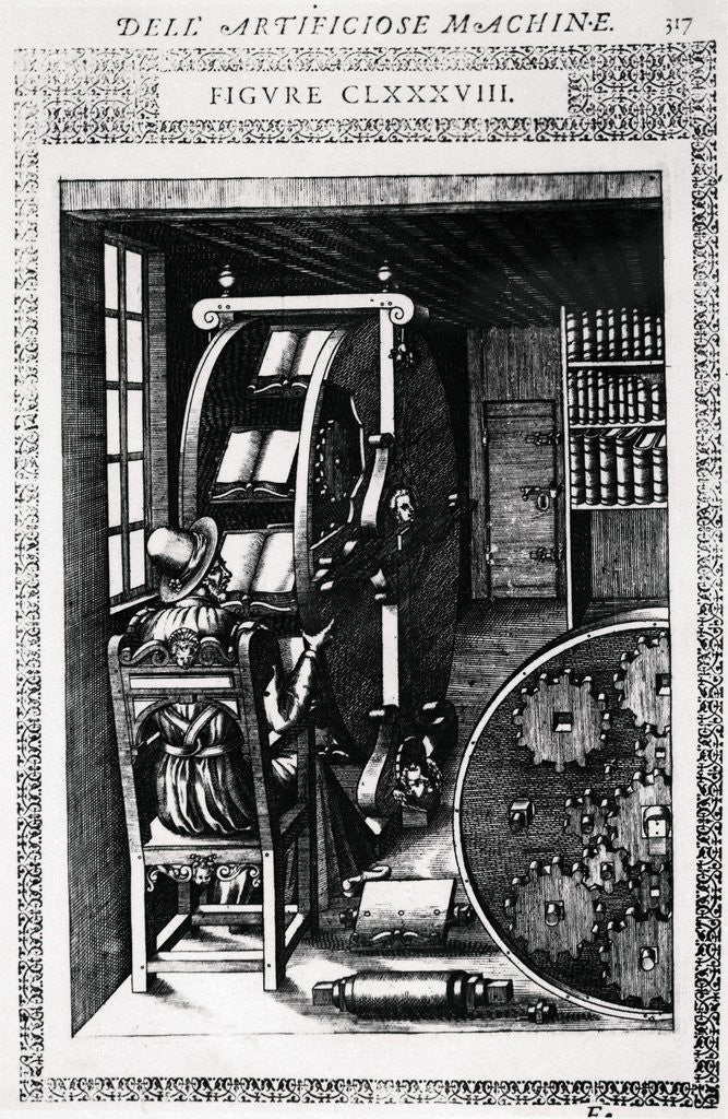 Detail of Reading Wheel by Anonymous