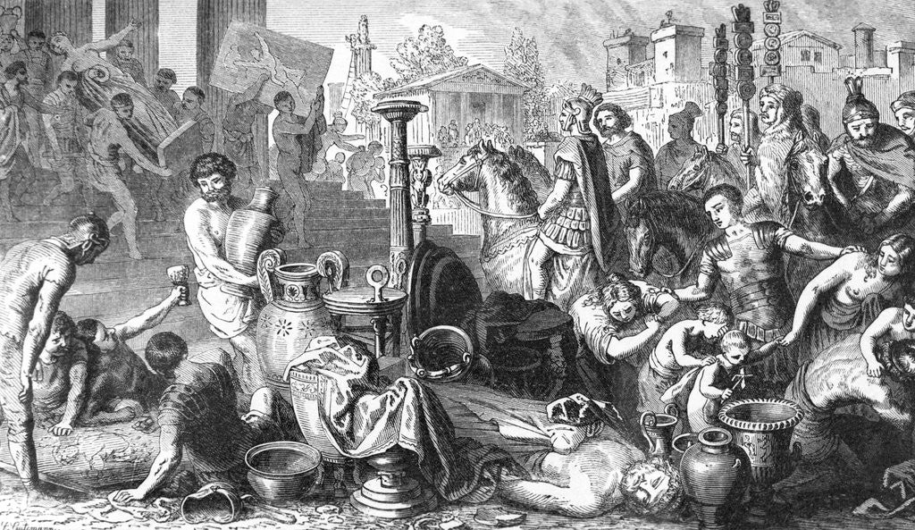 Detail of Romans Overtaking Corinth by Anonymous