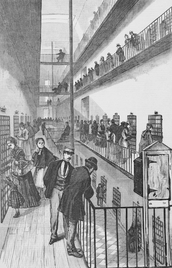 Detail of Families Touring Prison by Anonymous